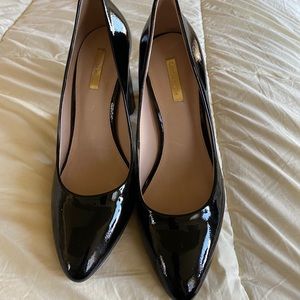 Patent leather pumps